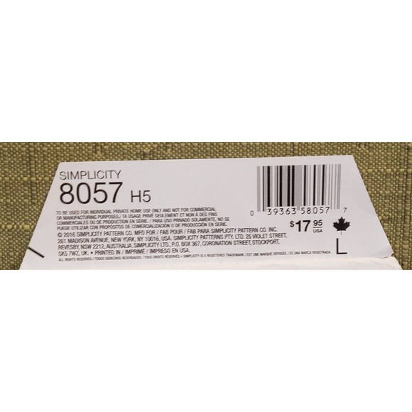 Misses Easy To Sew Skirt Sewing Pattern Simplicity 8057, Size 6, 8, 10, 12, 14 - Picture 4 of 5